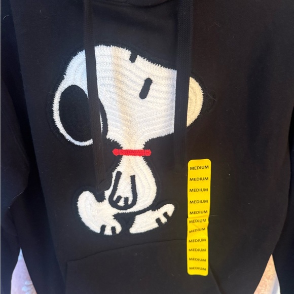 Peanuts Hoodie with Snoopy Embroidery NWT - Picture 3 of 8